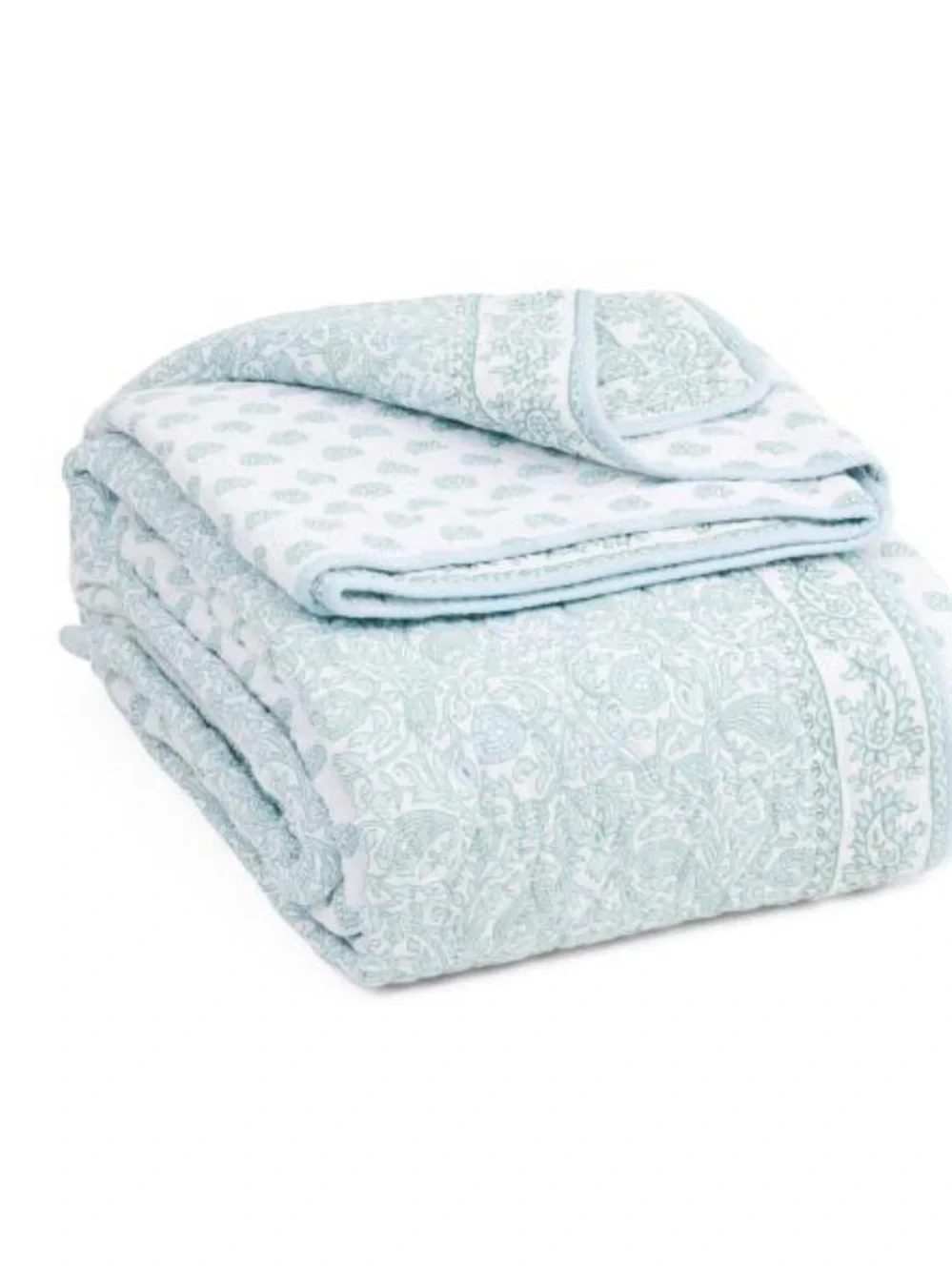 LILLIAN BY LILLIAN AUGUST paisley quilt set with mitered pieced border